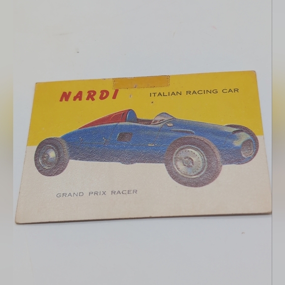1954 Topps Car Card Set 3 Italian Race Cars Ferrari, Alfa Romeo, Nardi - Picture 7 of 8
